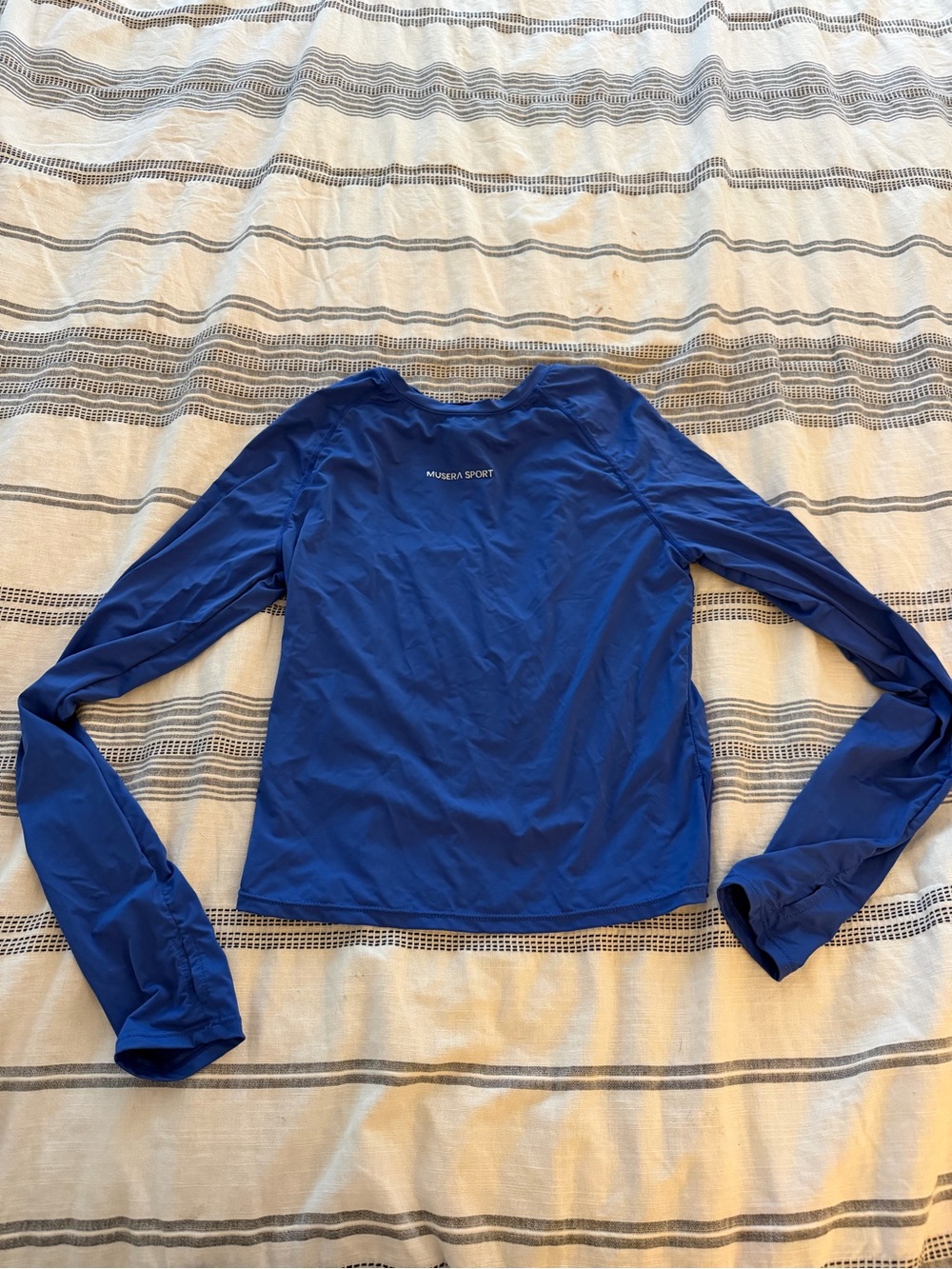 MUSAERA SPORT Women's Long Sleeve Performance Tee in Blue